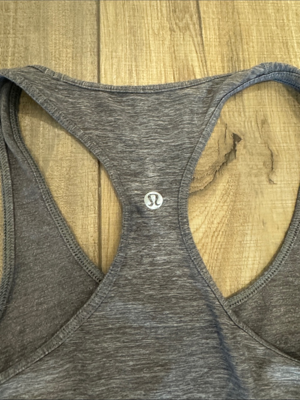lululemon athletica Heathered Charcoal Racerback Tank - Picture 3 of 3